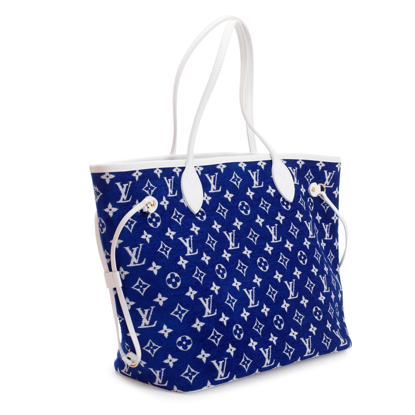 Louis Vuitton 2022 Blue Monogram Velvet Neverfull MM