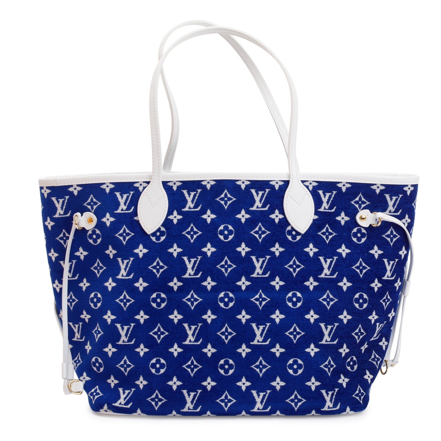 Louis Vuitton 2022 Blue Monogram Velvet Neverfull MM