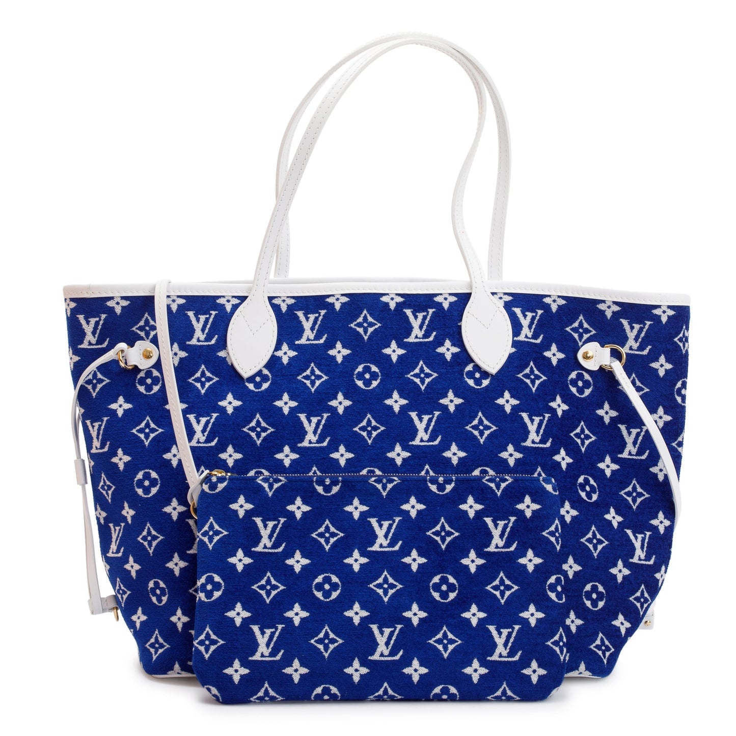 Louis Vuitton 2022 Blue Monogram Velvet Neverfull MM