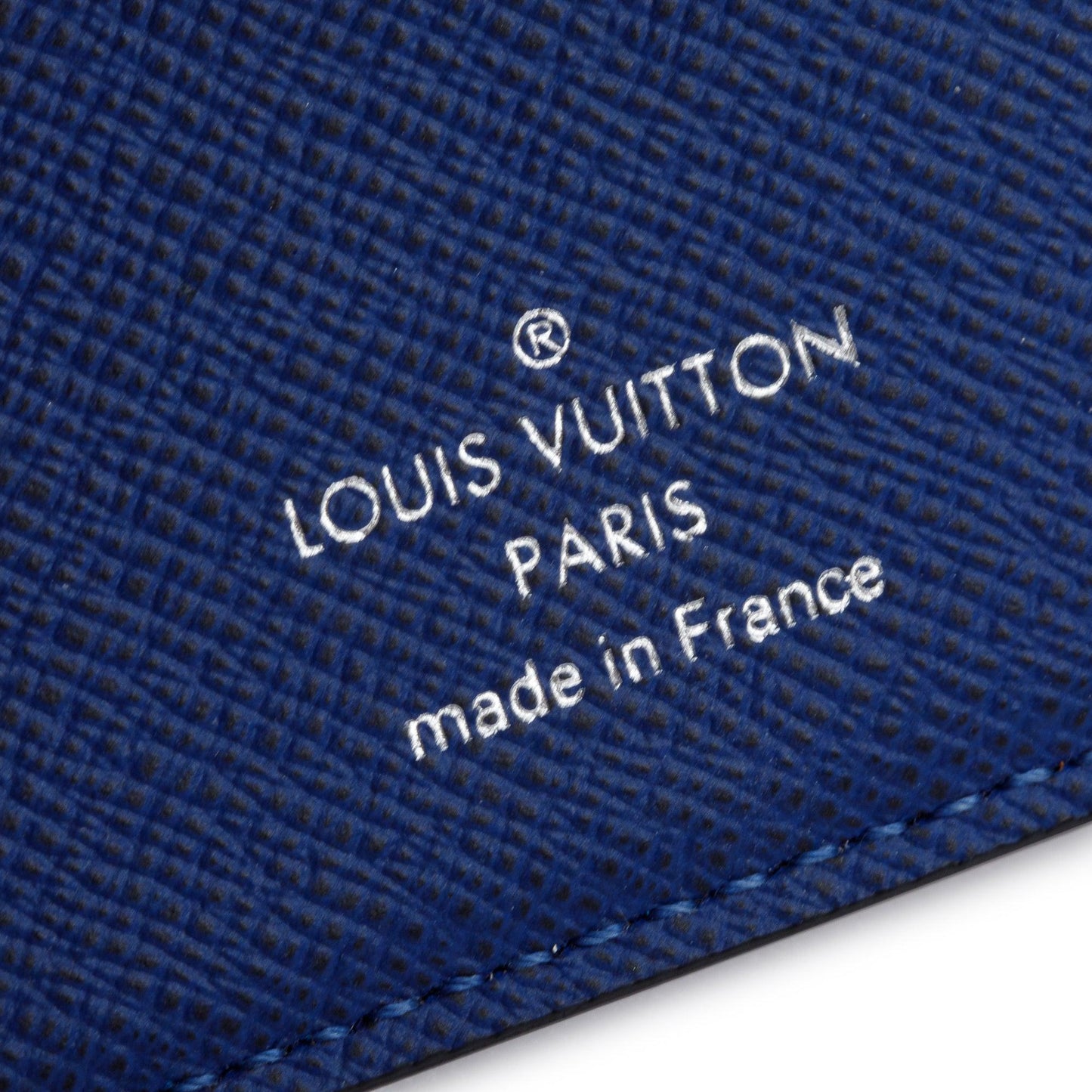 Louis Vuitton 2022 Blue Taiga Leather & Monogram Multiple Wallet
