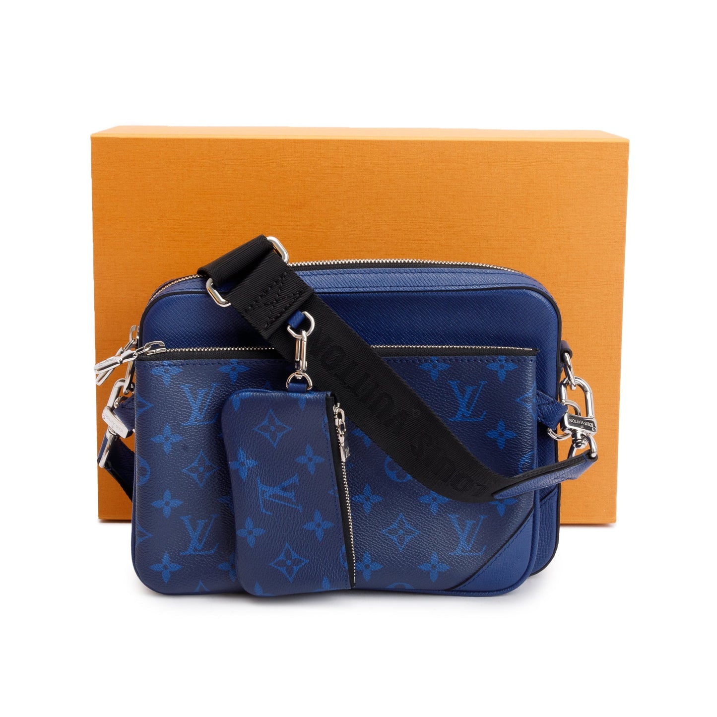 Louis Vuitton 2022 Blue Taigarama Trio Messenger Bag