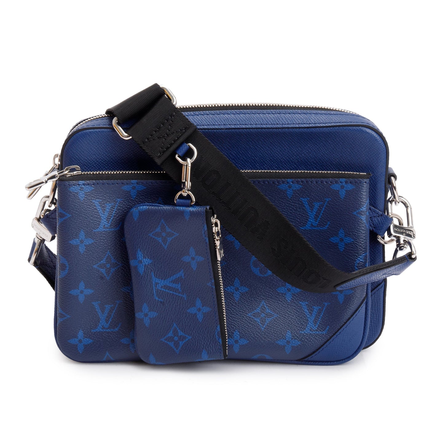 Louis Vuitton 2022 Blue Taigarama Trio Messenger Bag