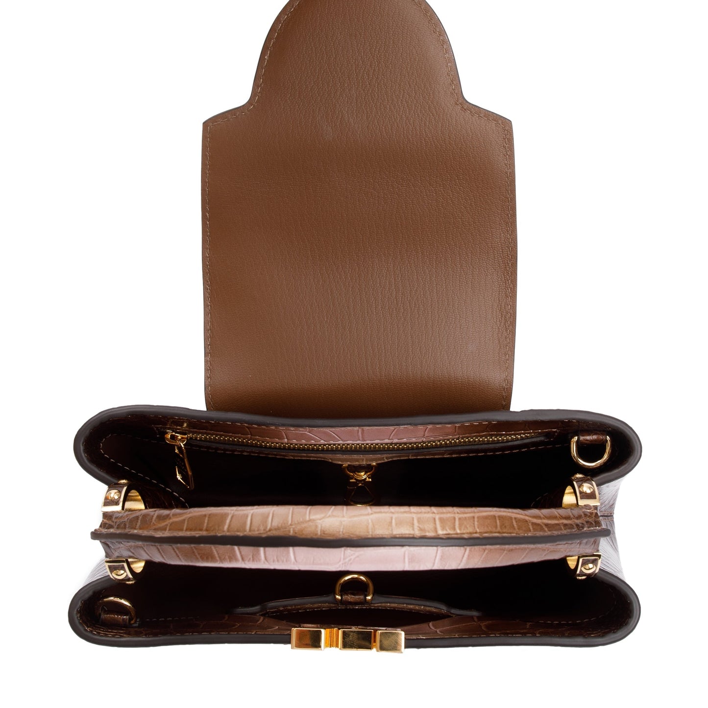 Louis Vuitton 2022 Brown/ Gold Alligator Ombre Capucines BB