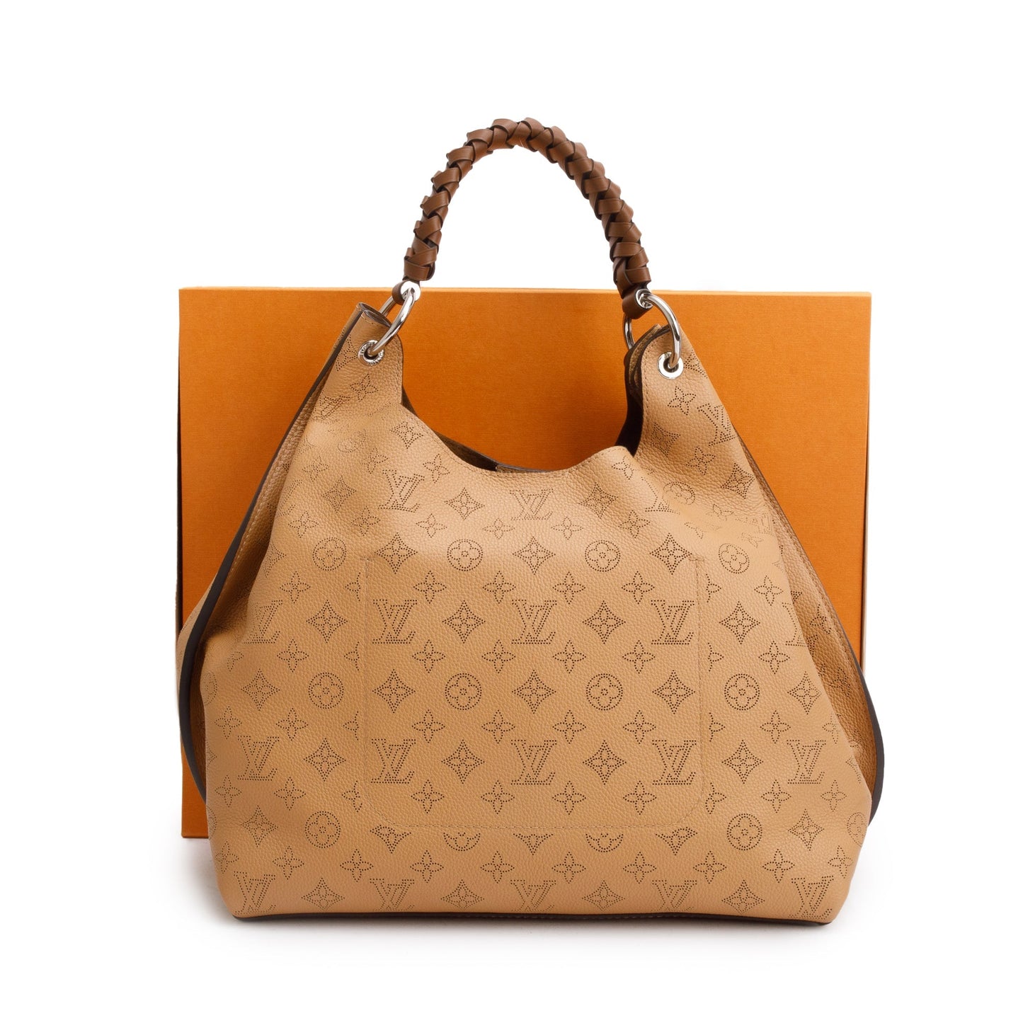 Louis Vuitton 2022 Brown Monogram Mahina Carmel Hobo Bag