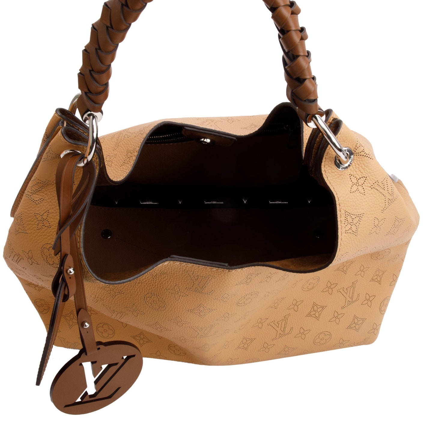 Louis Vuitton 2022 Brown Monogram Mahina Carmel Hobo Bag