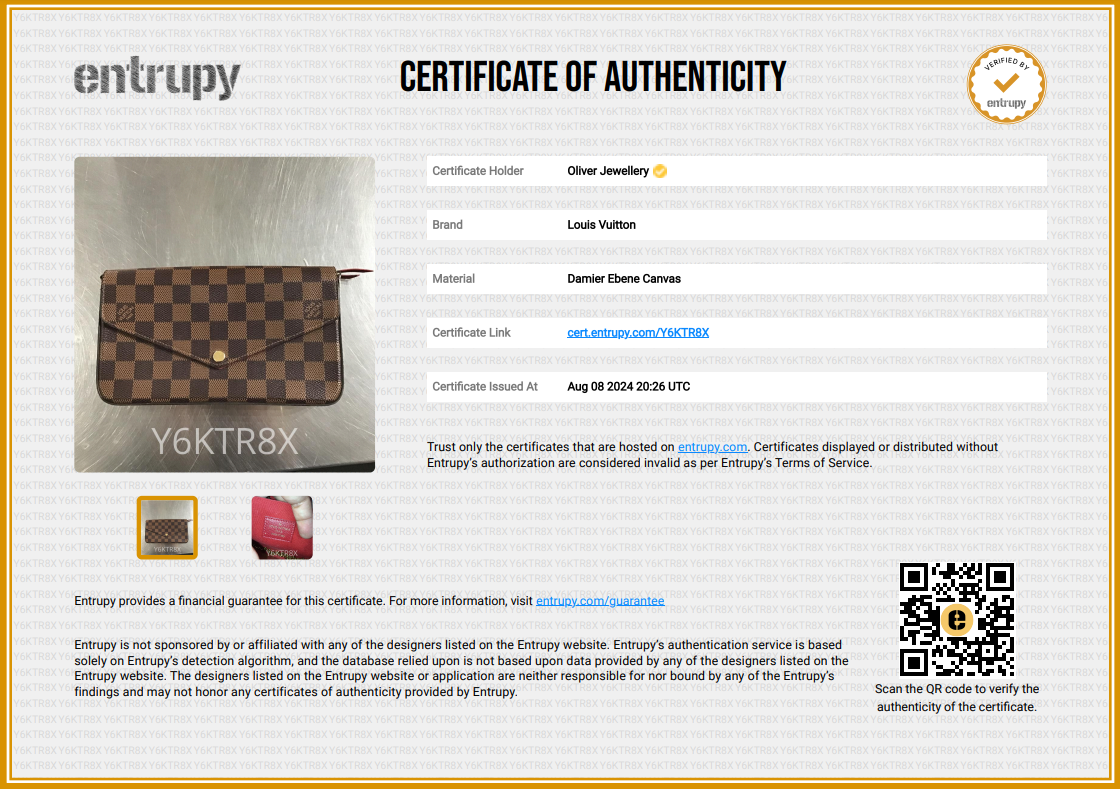 Louis Vuitton 2022 Damier Ebene Felicie Pochette