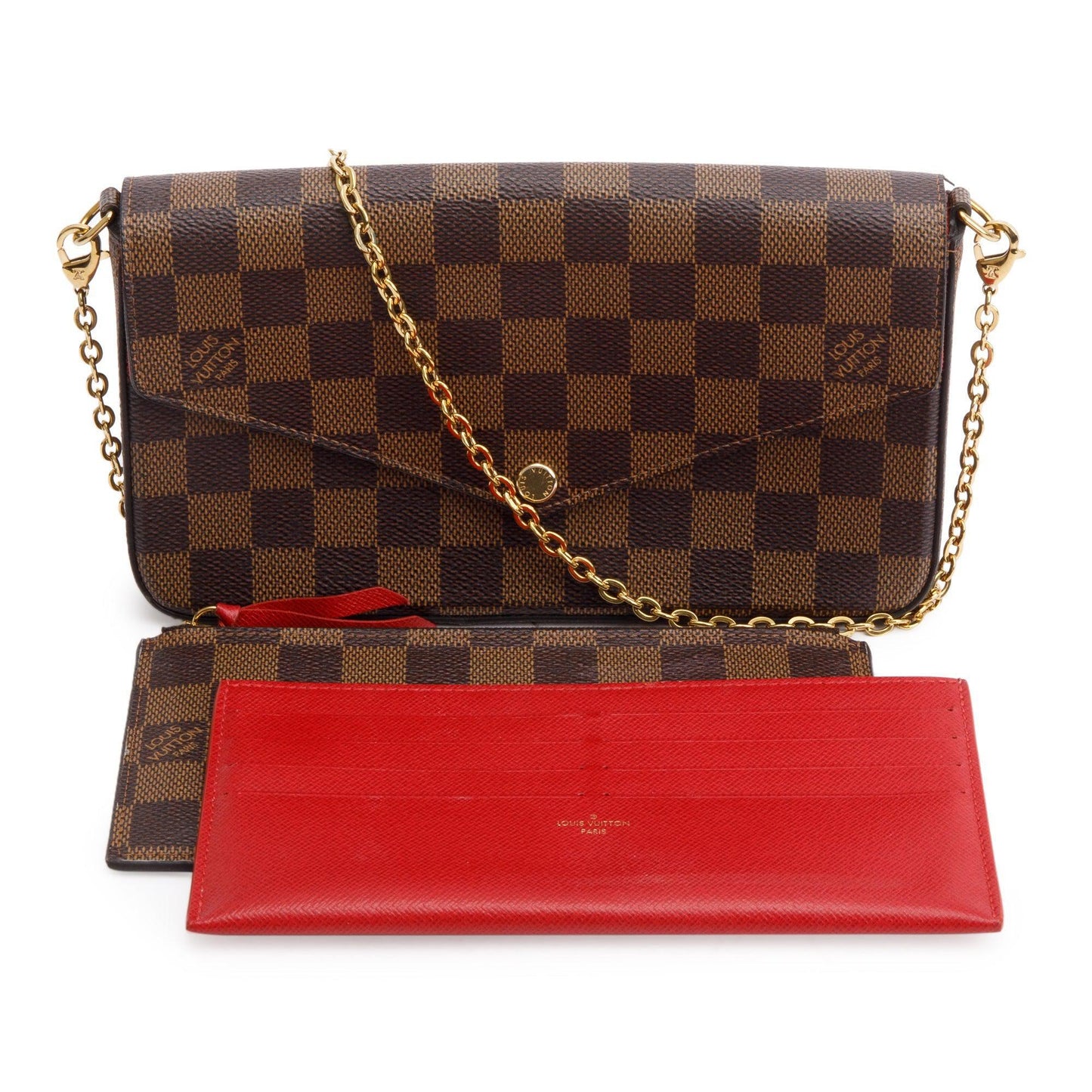 Louis Vuitton 2022 Damier Ebene Felicie Pochette