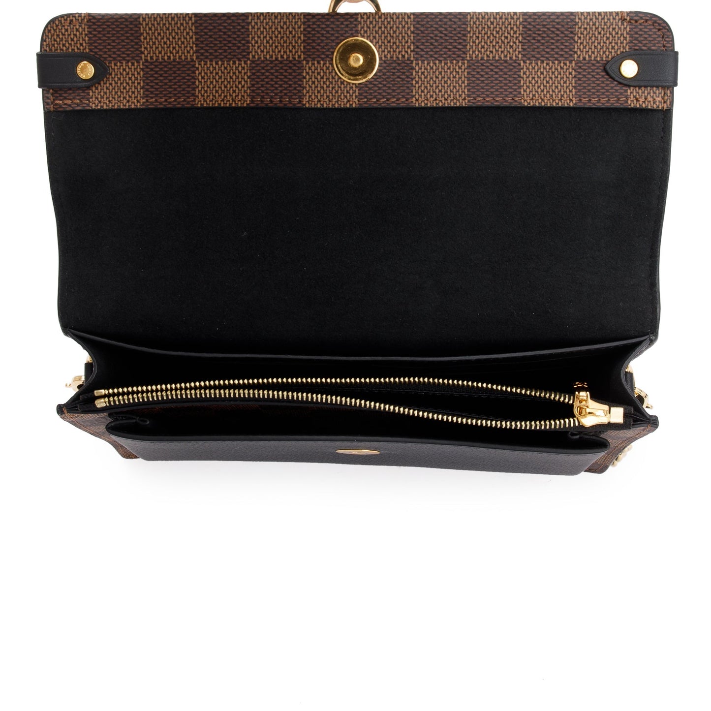 Louis Vuitton 2022 Damier Ebene Vavin Chain Wallet