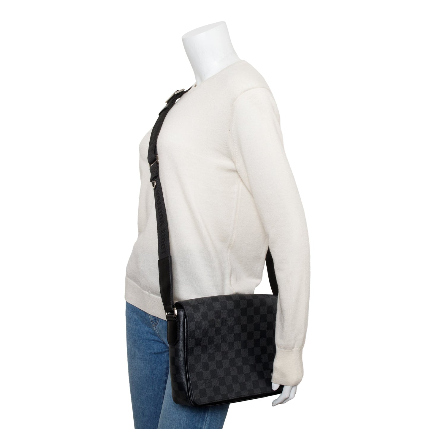 Louis Vuitton 2022 Damier Graphite District PM Bag