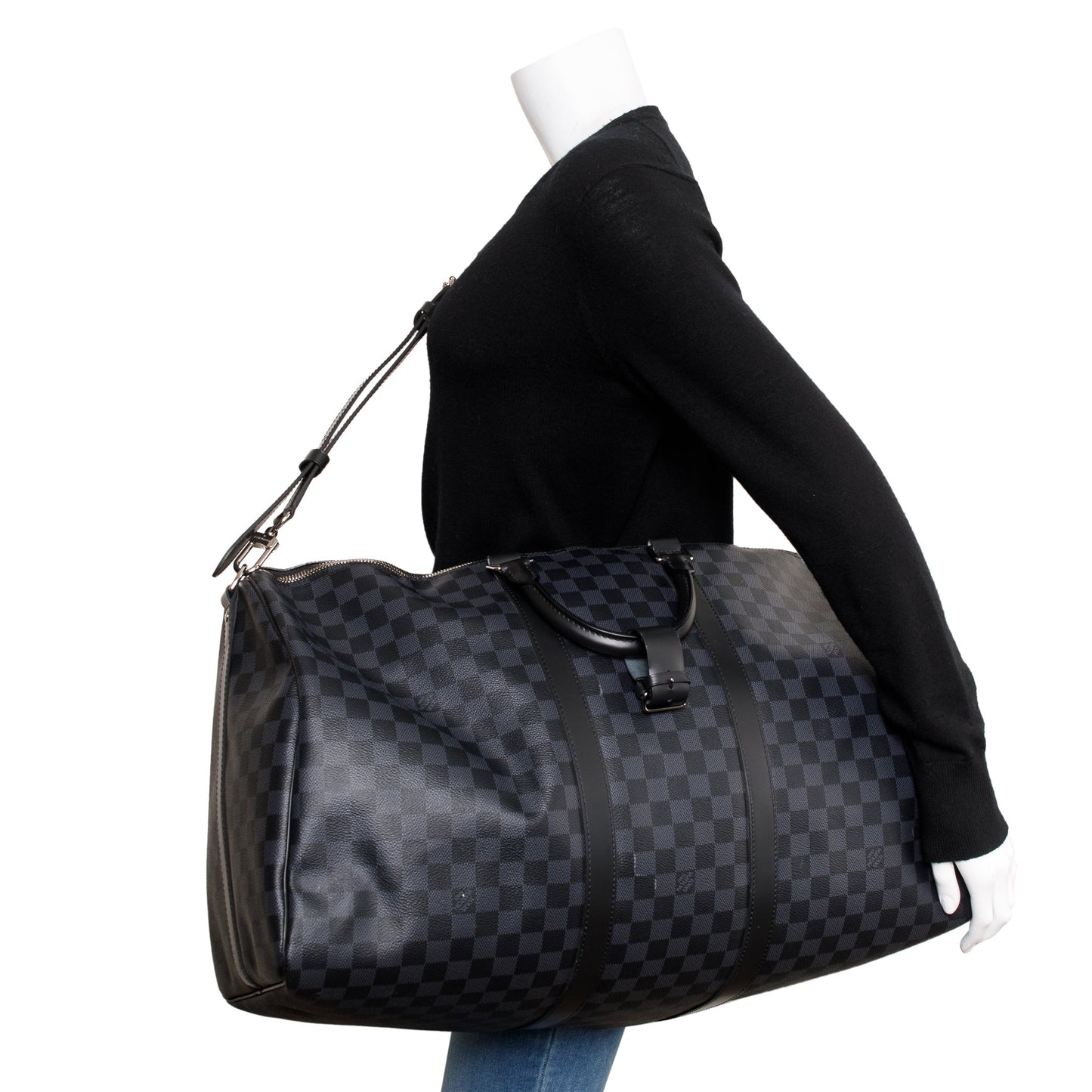 Louis Vuitton 2022 Damier Graphite Keepall Bandouliere 55