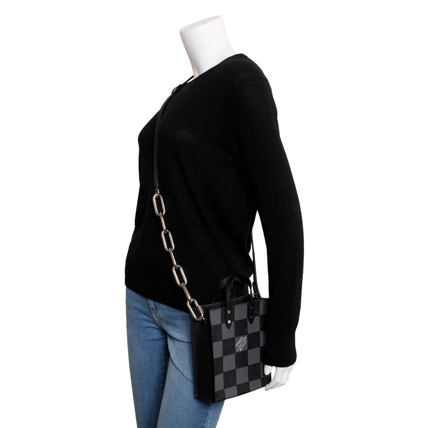 Louis Vuitton 2022 Damier Graphite Sac Plat XS