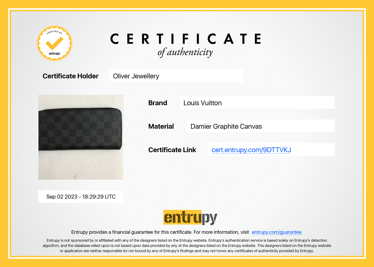 Louis Vuitton 2022 Damier Graphite Zippy Organizer Wallet
