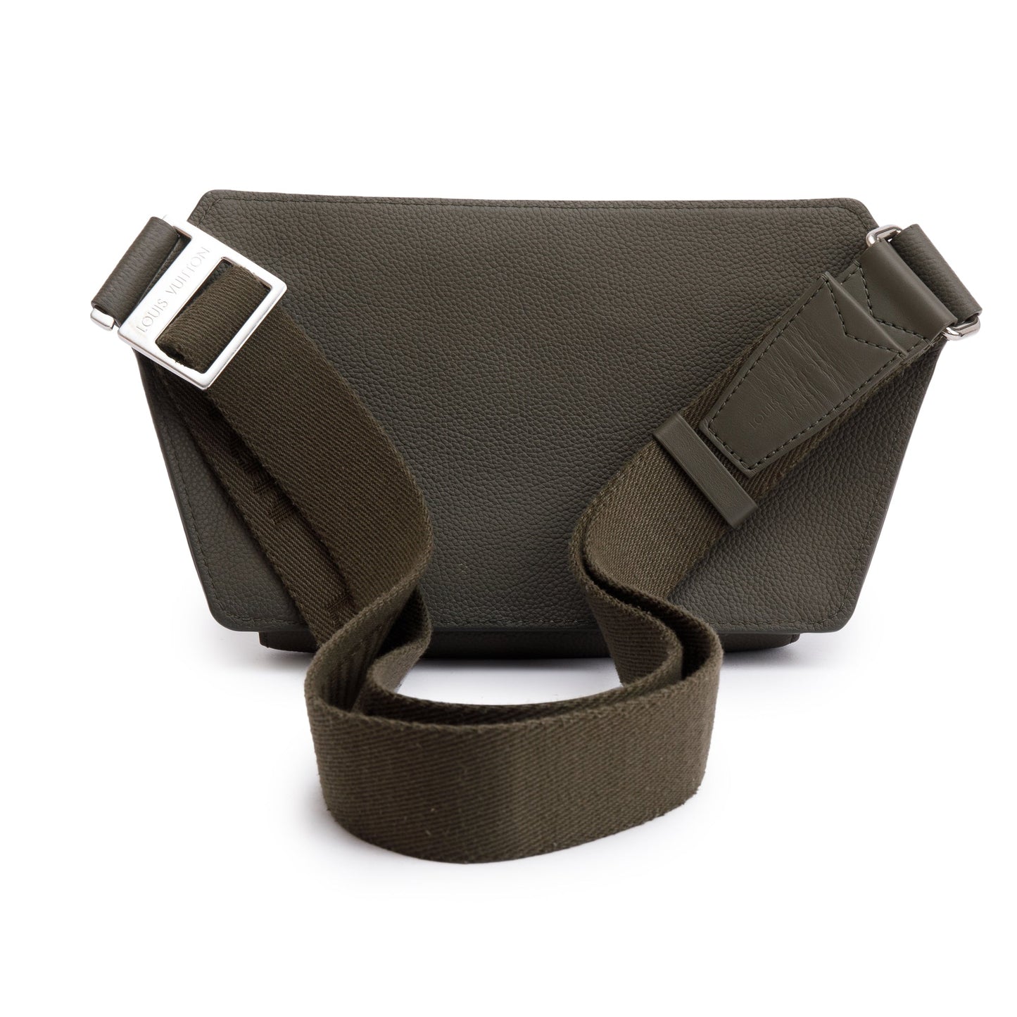 Louis Vuitton 2022 Green Grained Calfskin Aerogram Takeoff Sling Bag