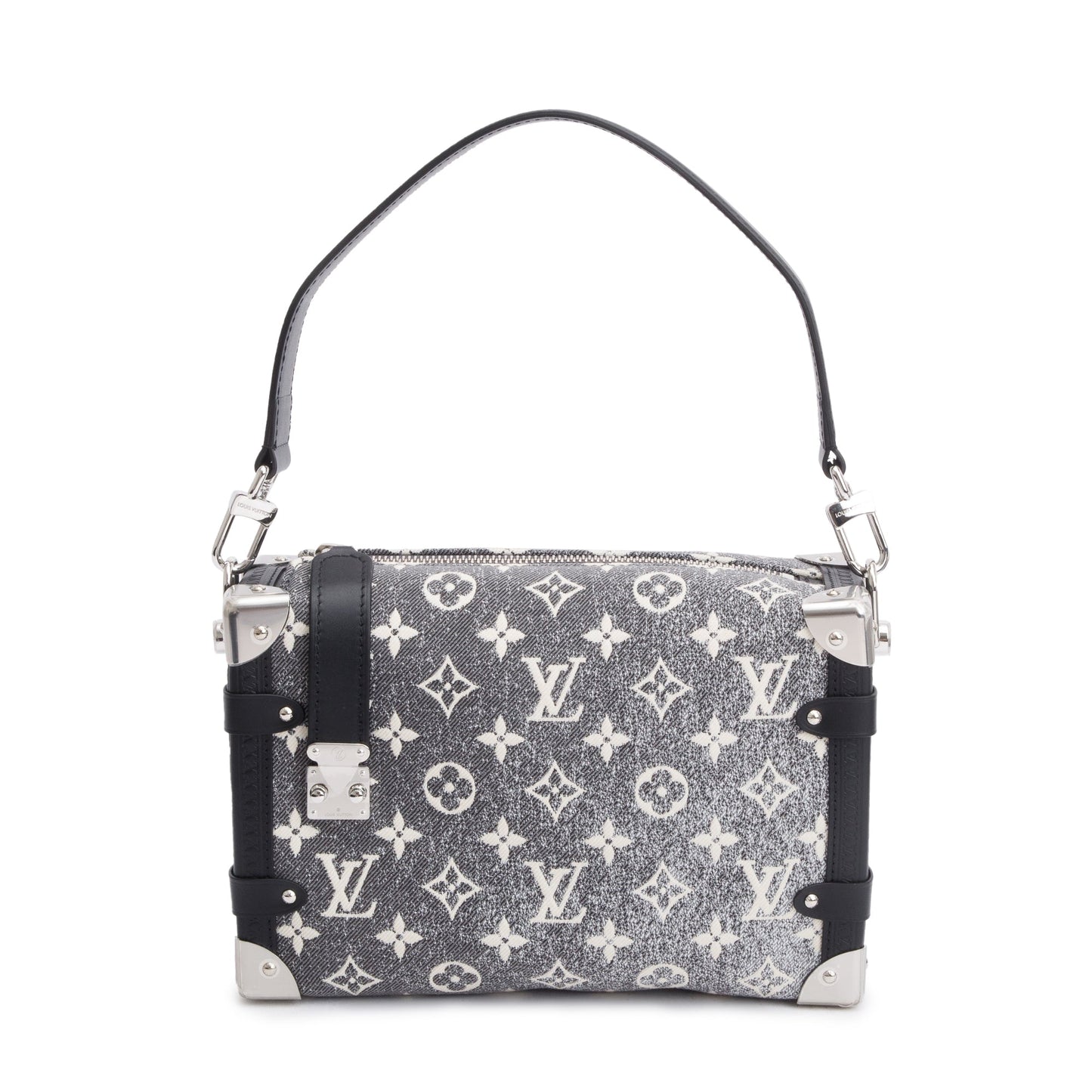 Louis Vuitton 2022 Grey Monogram Denim Side Trunk PM