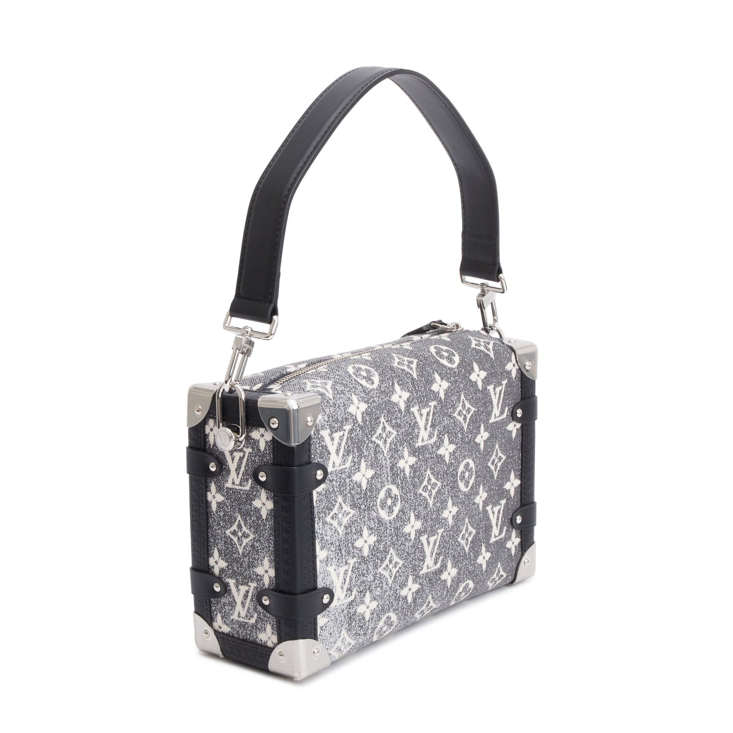 Louis Vuitton 2022 Grey Monogram Denim Side Trunk PM