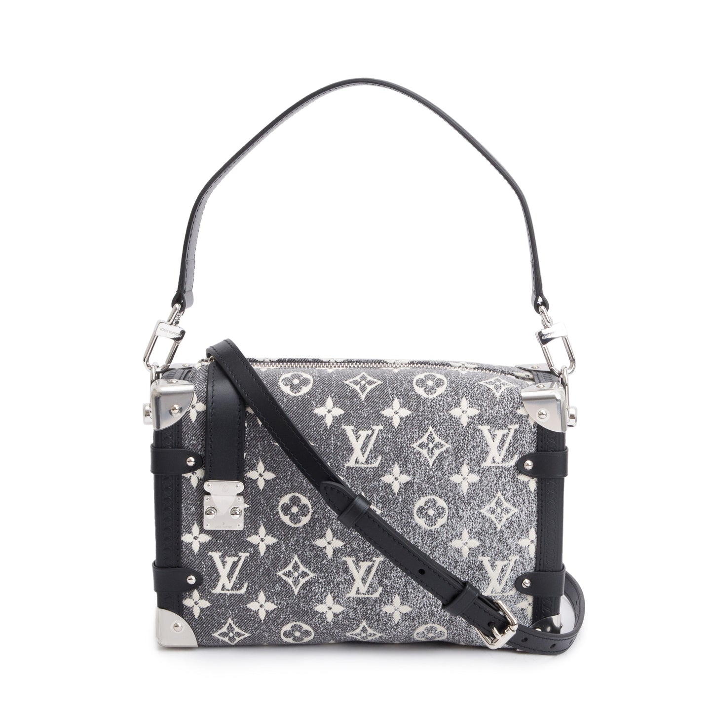 Louis Vuitton 2022 Grey Monogram Denim Side Trunk PM