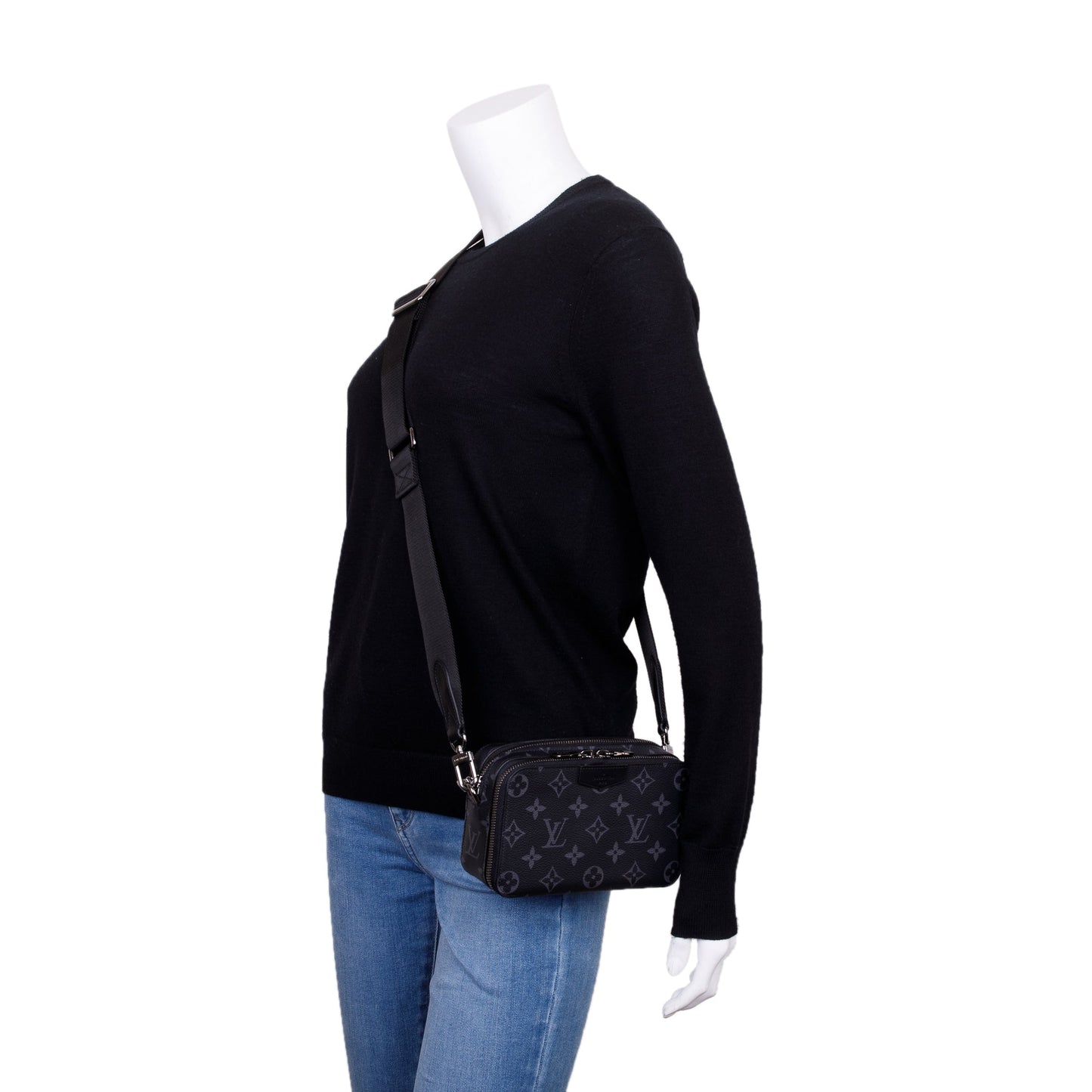 Louis Vuitton 2022 Monogram Eclipse Alpha Wearable Wallet Crossbody