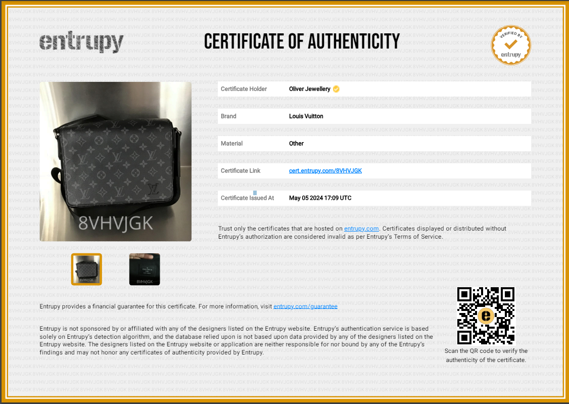 Louis Vuitton 2022 Monogram Eclipse District PM Bag