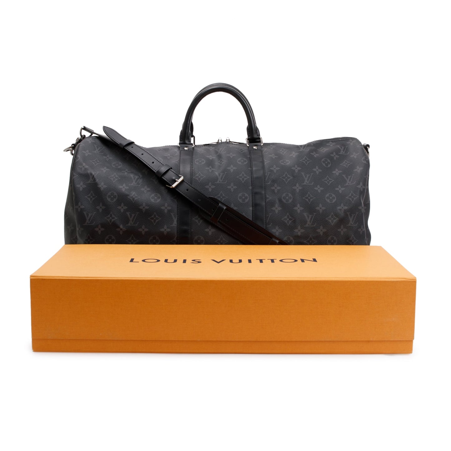 Louis Vuitton 2022 Monogram Eclipse Keepall Bandouliere 55