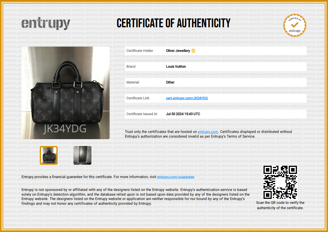 Louis Vuitton 2022 Monogram Eclipse Keepall XS Bag