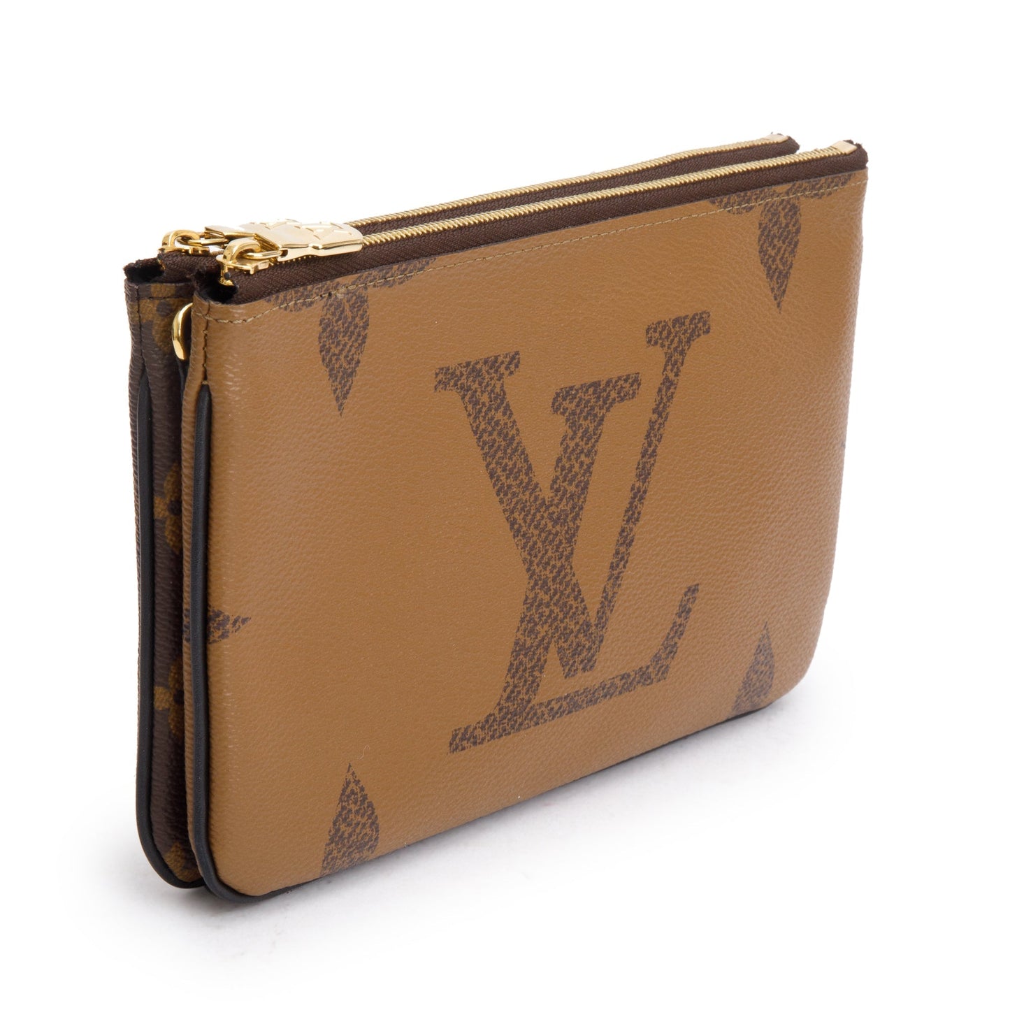 Louis Vuitton 2022 Monogram Giant Reverse & Monogram Double Zip Pochette