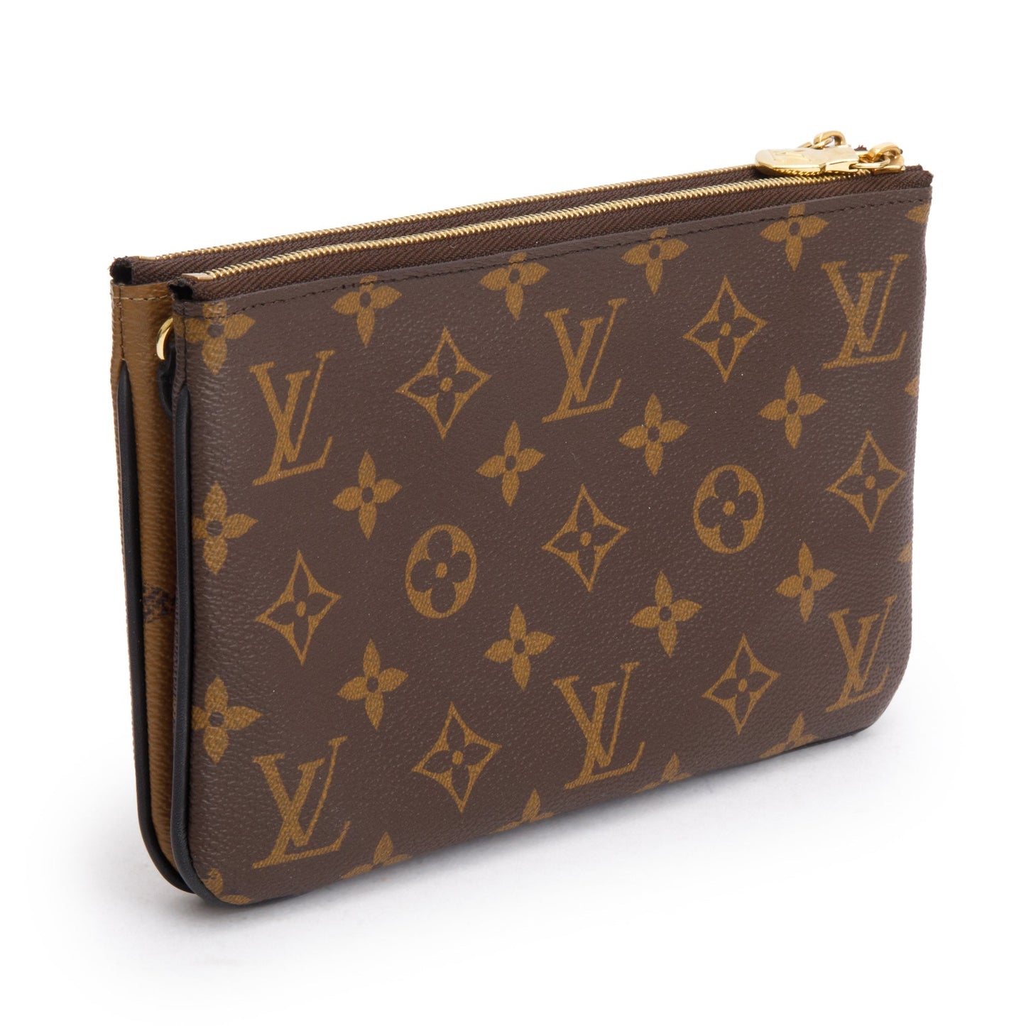 Louis Vuitton 2022 Monogram Giant Reverse & Monogram Double Zip Pochette