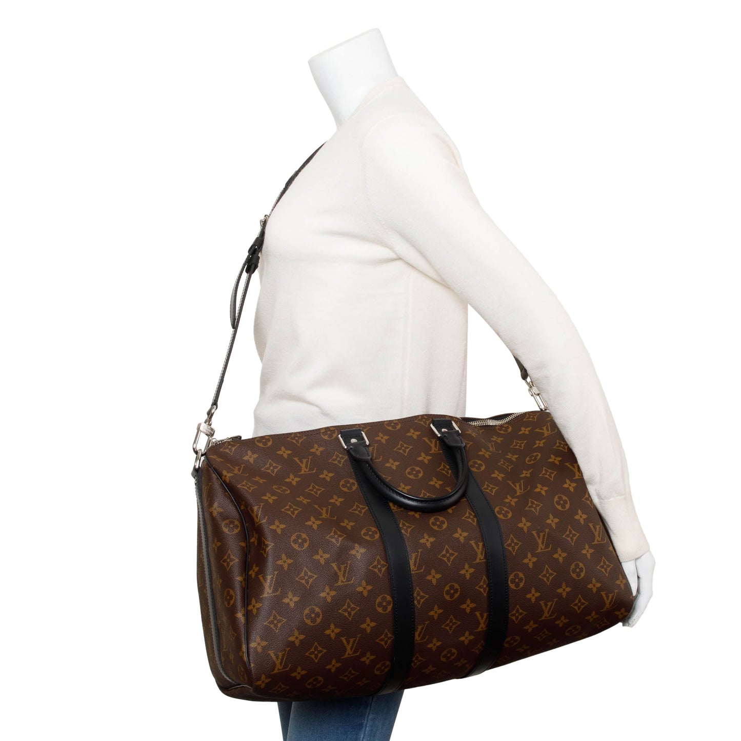 Louis Vuitton 2022 Monogram Macassar Keepall Bandouliere 45