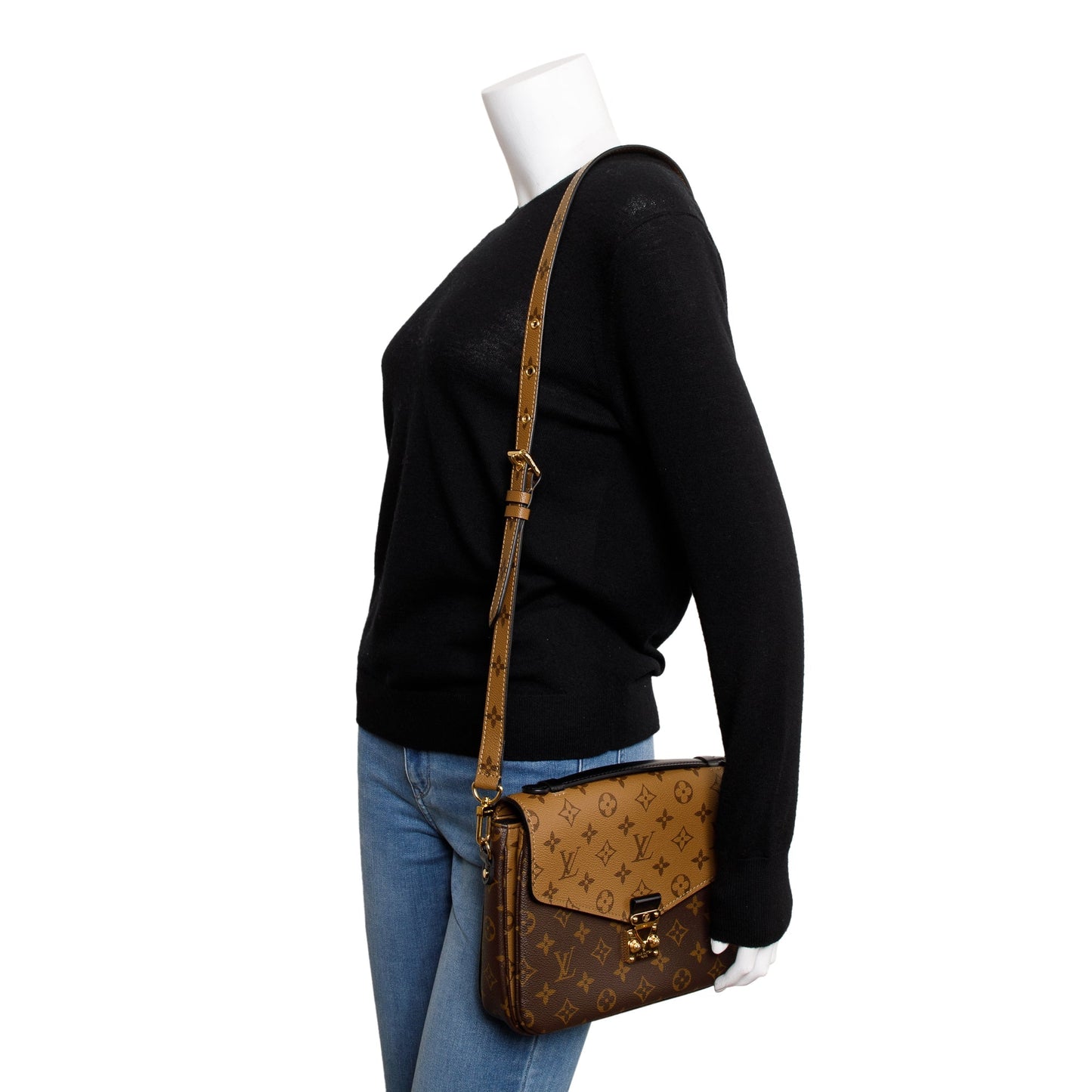 Louis Vuitton 2022 Monogram Reverse Pochette Metis