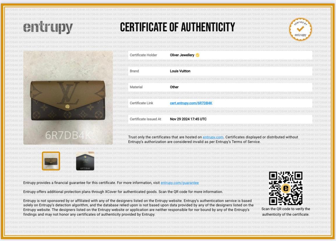 Louis Vuitton 2022 Monogram Reverse Sarah Wallet