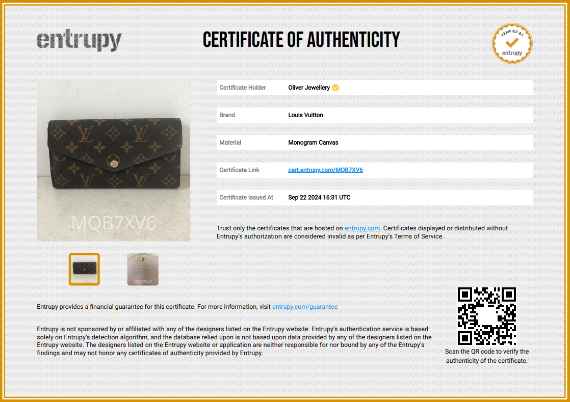 Louis Vuitton 2022 Monogram Sarah NM Wallet