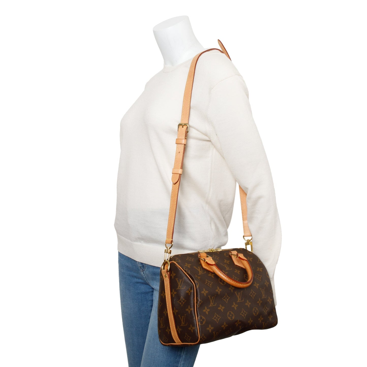 Louis Vuitton 2022 Monogram Speedy Bandouliere 25