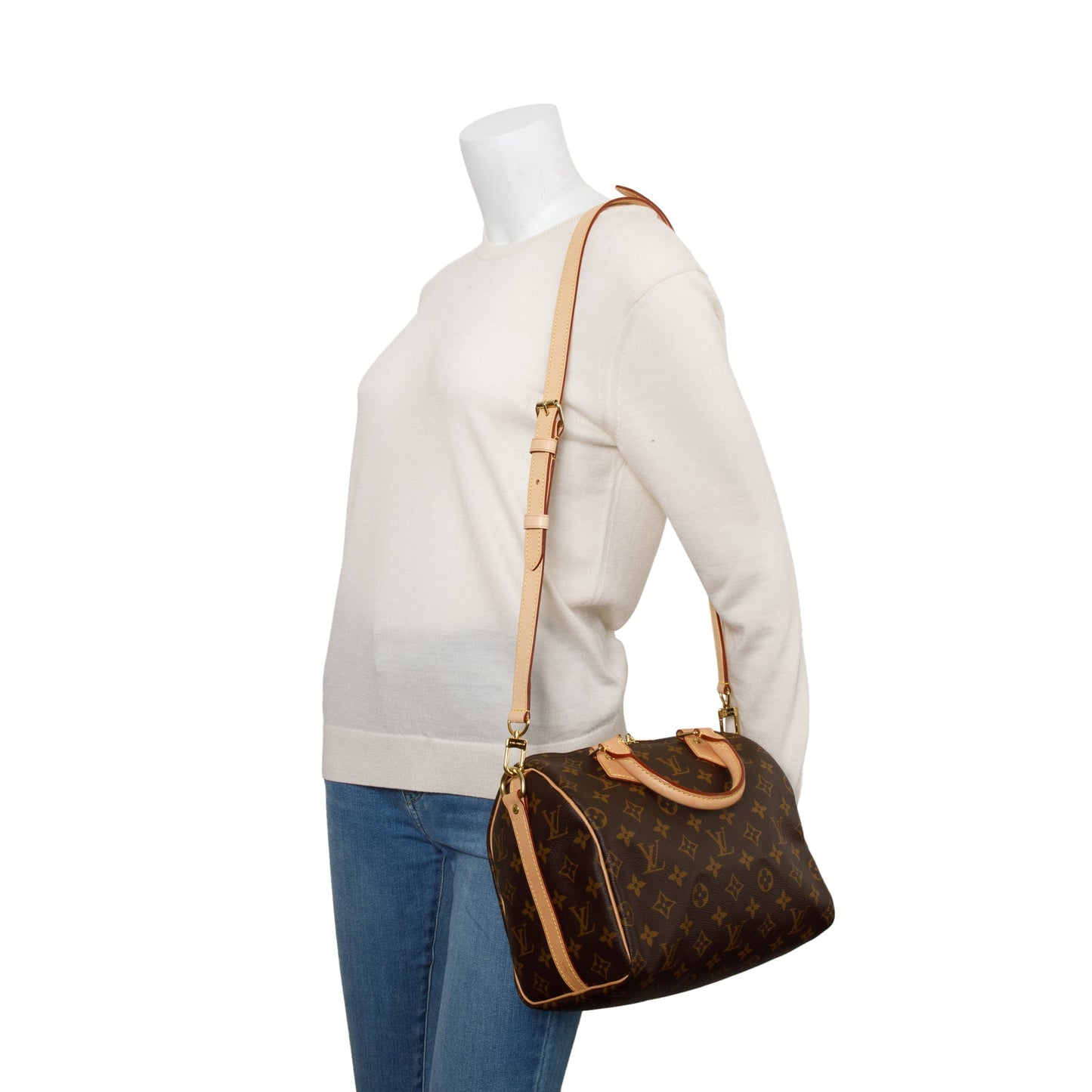 Louis Vuitton 2022 Monogram Speedy Bandouliere 25