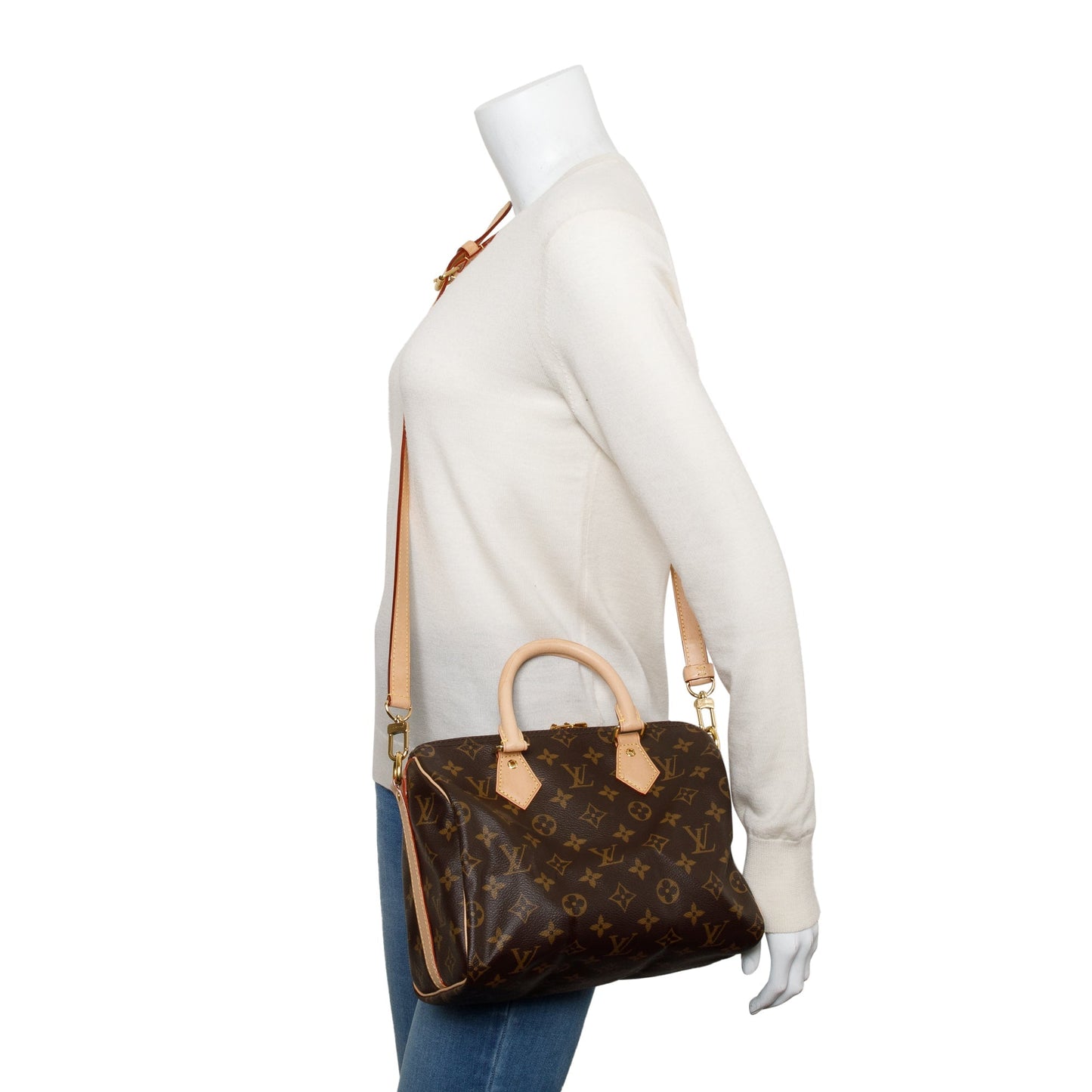 Louis Vuitton 2022 Monogram Speedy Bandouliere 25