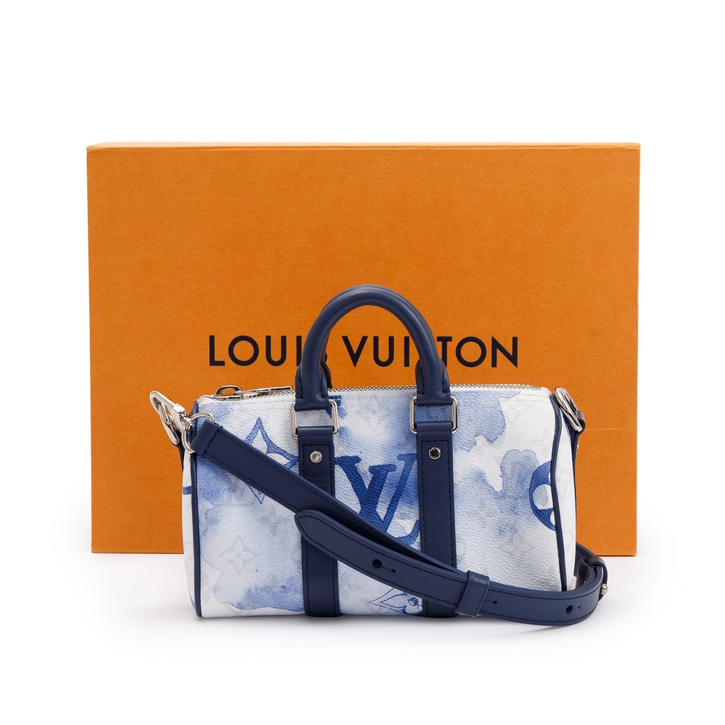 Louis Vuitton 2022 Monogram XS Blue Watercolor Keepall Bag