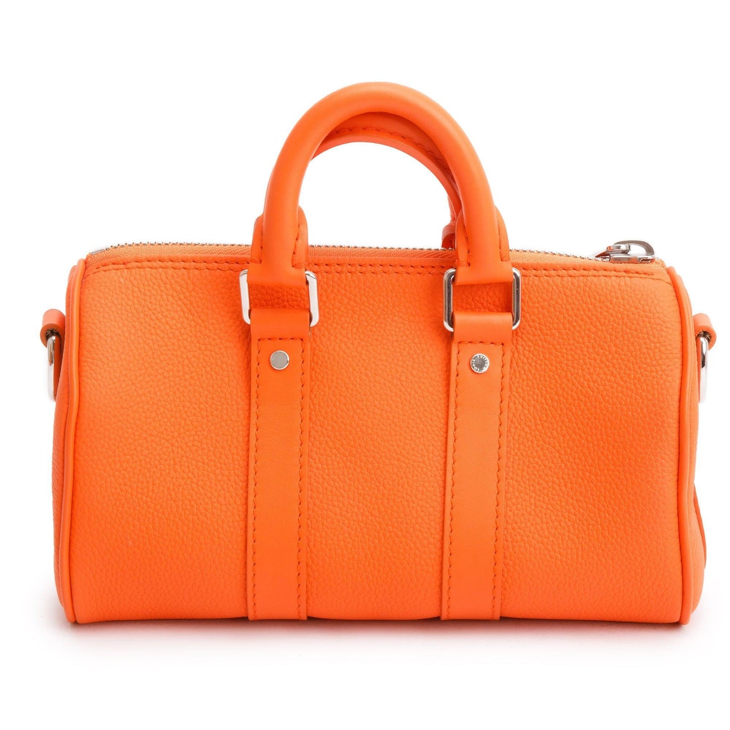 Louis Vuitton 2022 Orange Leather XS Aerogram Keepall Bag