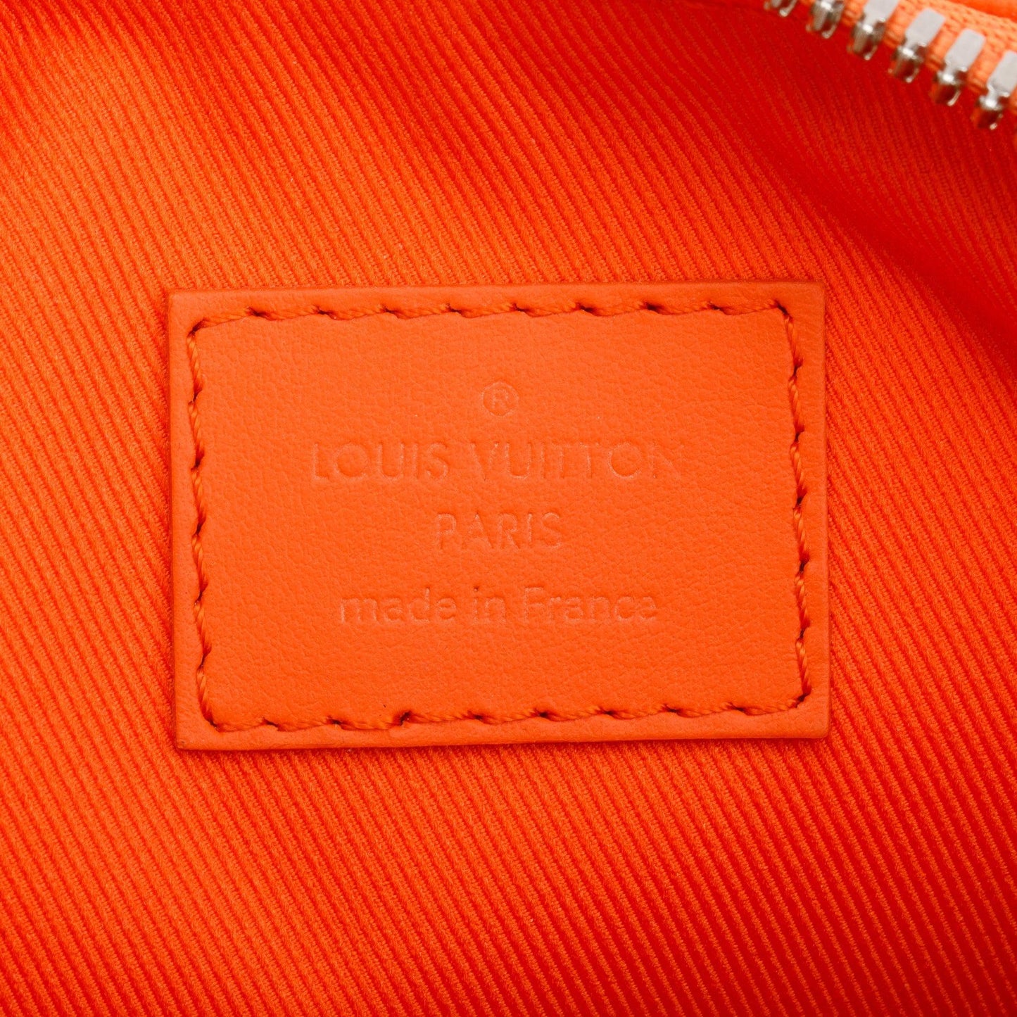 Louis Vuitton 2022 Orange Leather XS Aerogram Keepall Bag