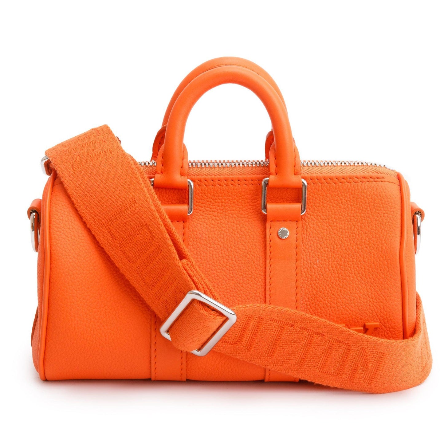 Louis Vuitton 2022 Orange Leather XS Aerogram Keepall Bag