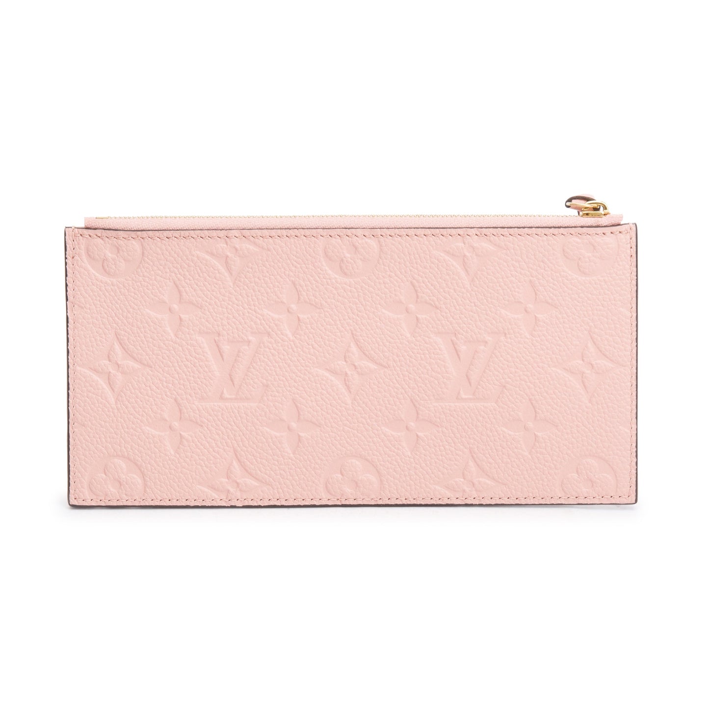 Louis Vuitton 2022 Pink Empreinte Leather Pochette Felicie Zip Pouch Insert