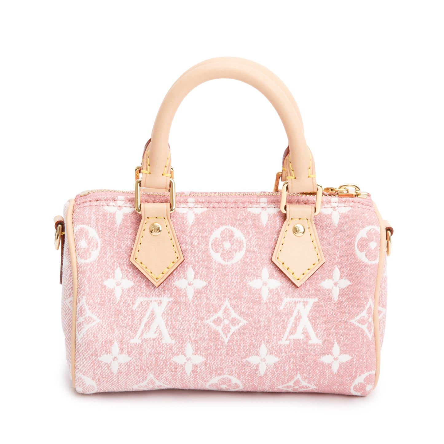 Louis Vuitton 2022 Pink Monogram Denim Nano Speedy