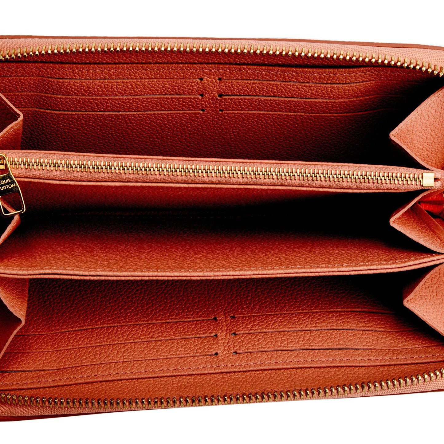 Louis Vuitton 2022 Pink Monogram Giant Bicolor Empreinte Leather Zippy Wallet
