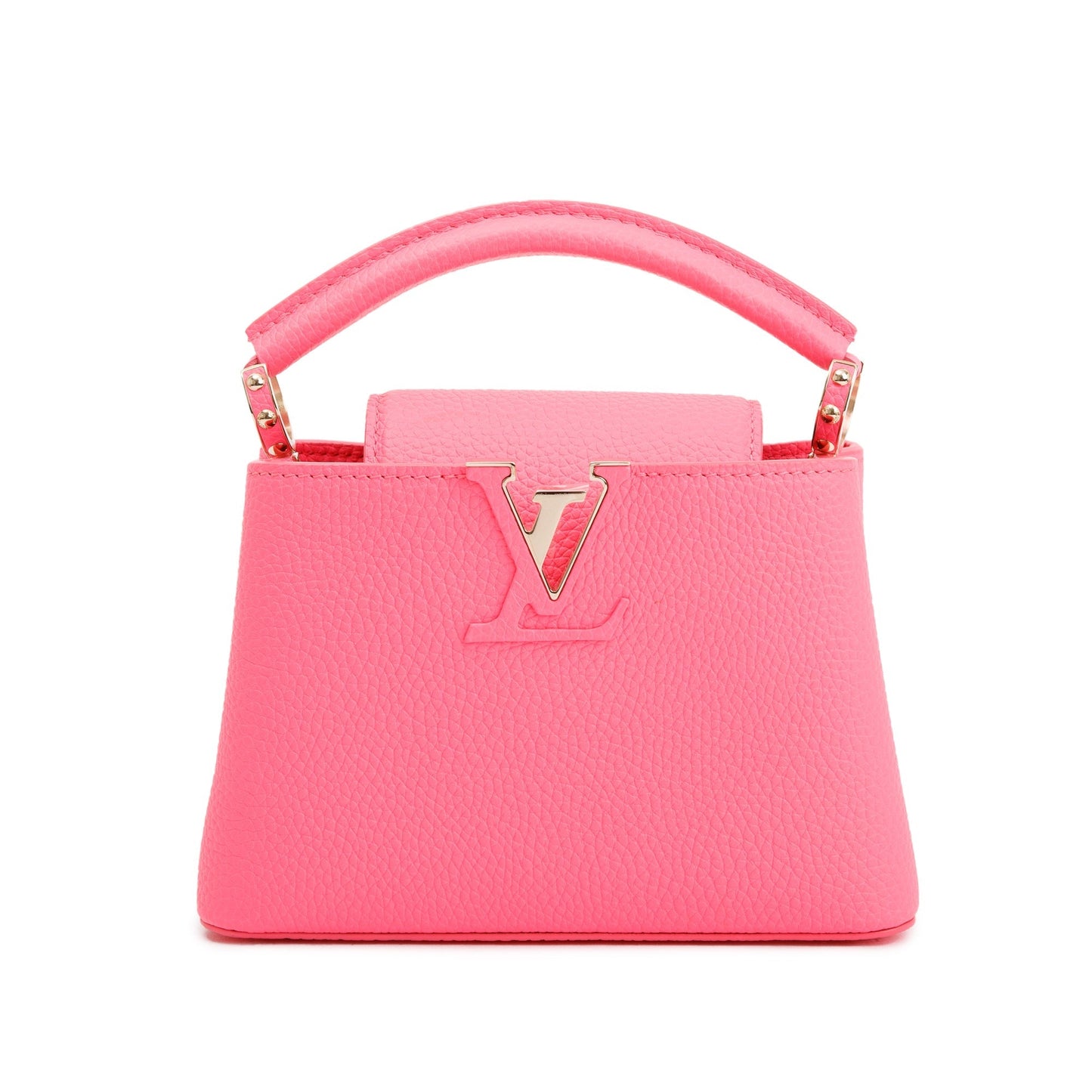 Louis Vuitton 2022 Pink Taurillon Leather Capucines Mini