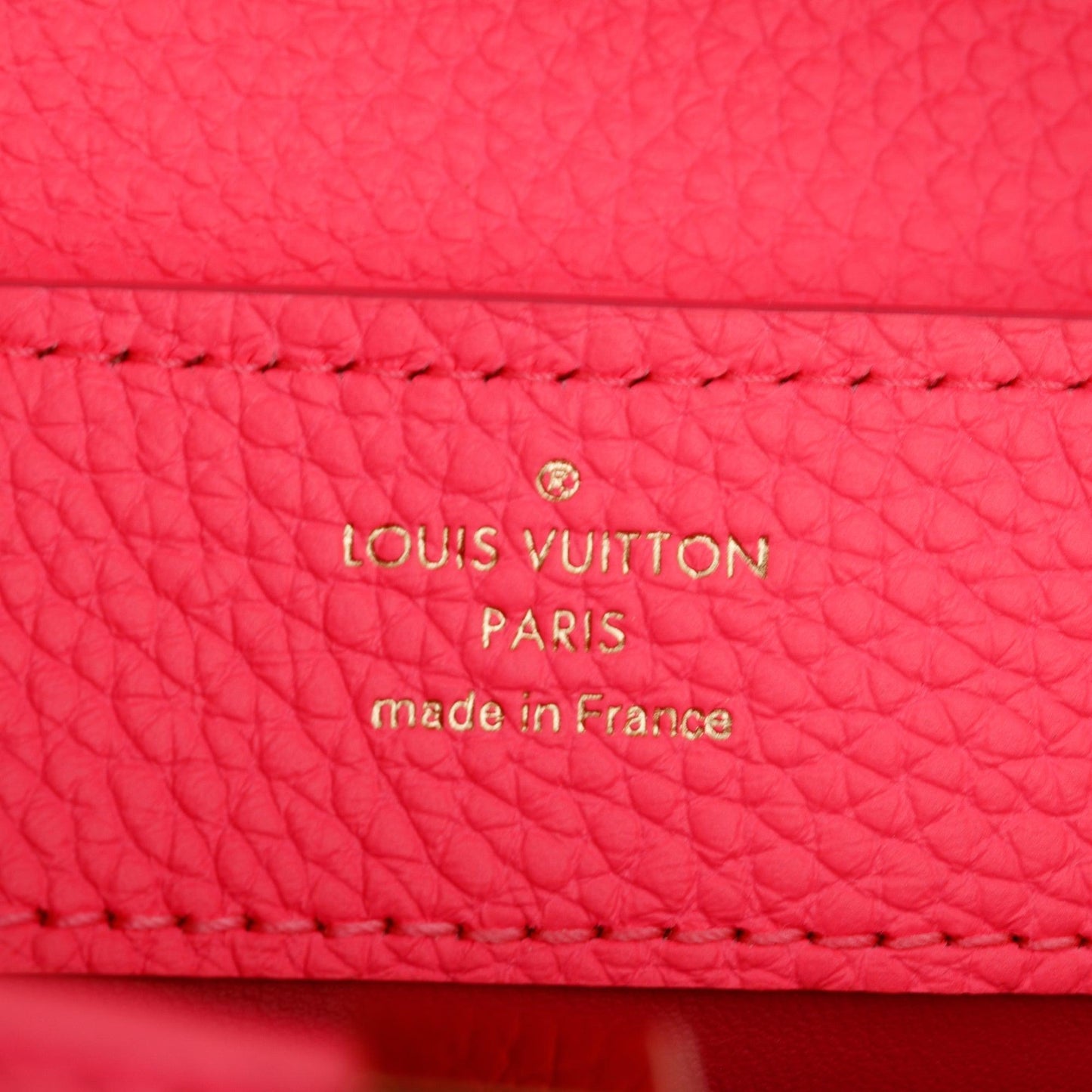 Louis Vuitton 2022 Pink Taurillon Leather Capucines Mini