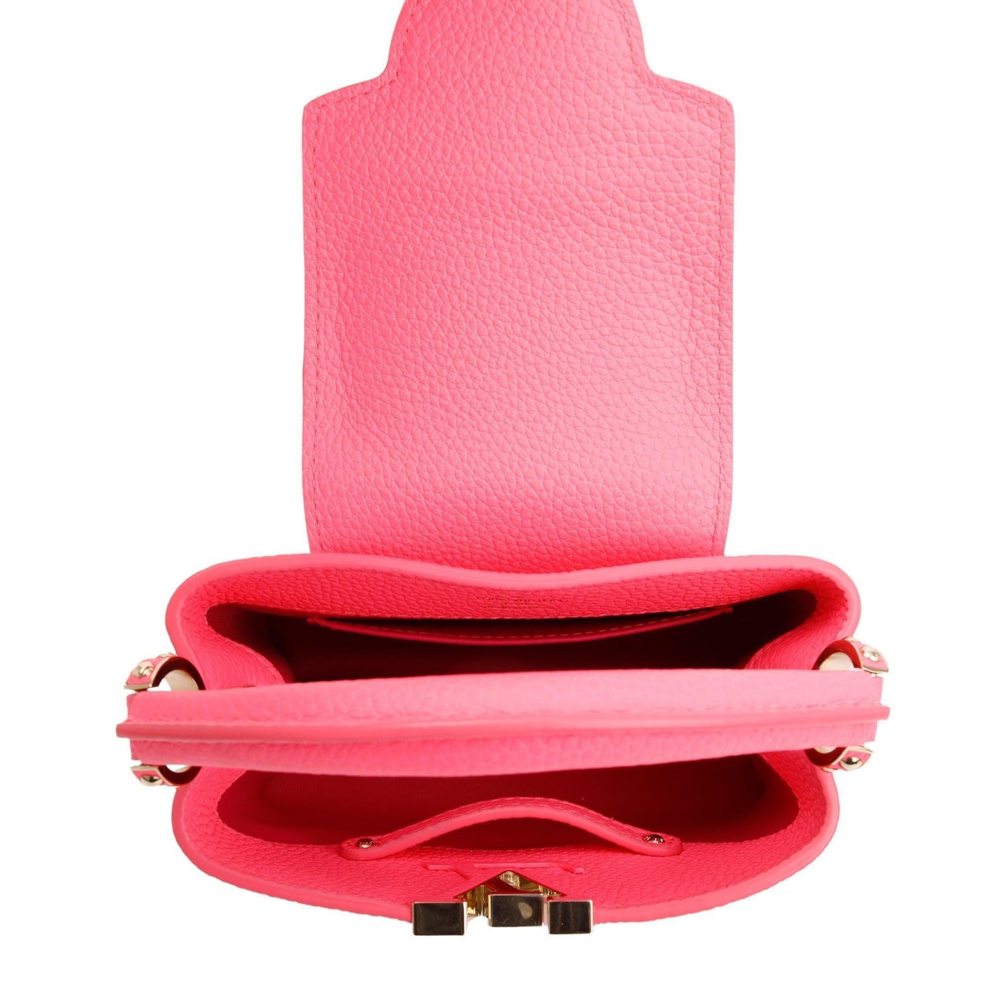 Louis Vuitton 2022 Pink Taurillon Leather Capucines Mini