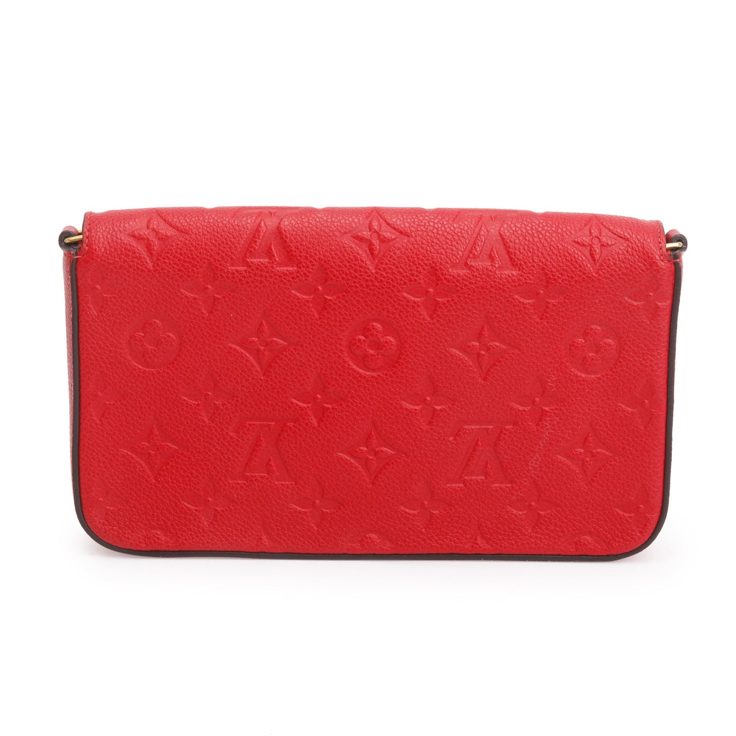 Louis Vuitton 2022 Red Monogram Empreinte Leather Felicie Pochette