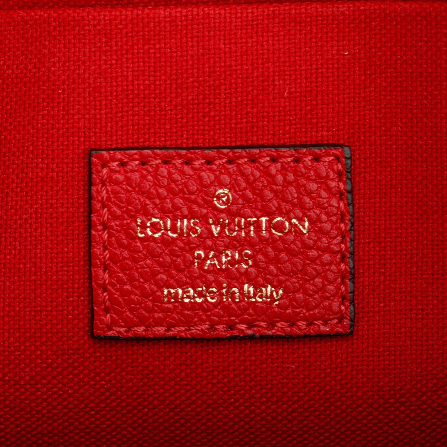 Louis Vuitton 2022 Red Monogram Empreinte Leather Felicie Pochette