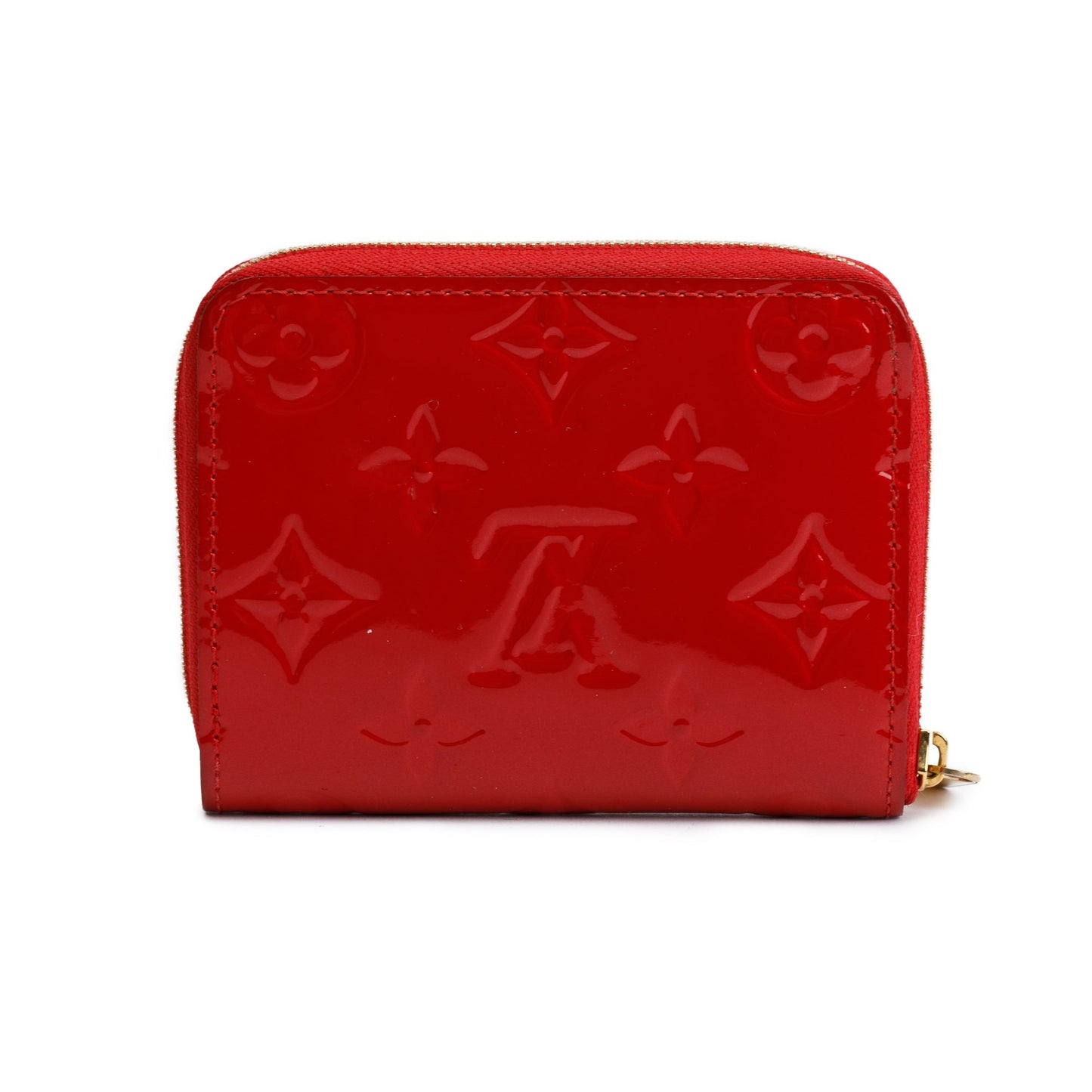 Louis Vuitton 2022 Red Monogram Vernis Leather Zippy Coin Purse