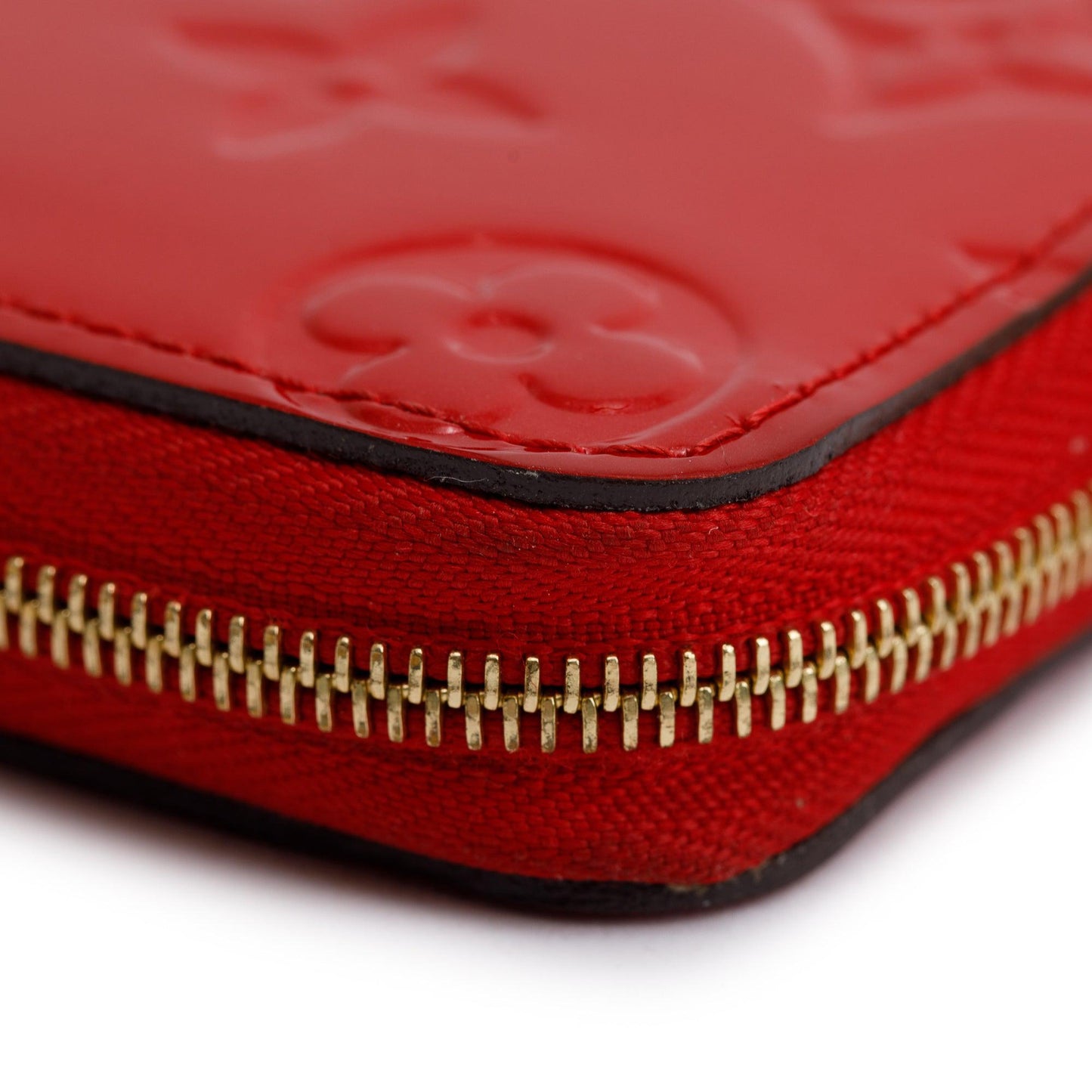 Louis Vuitton 2022 Red Monogram Vernis Leather Zippy Coin Purse