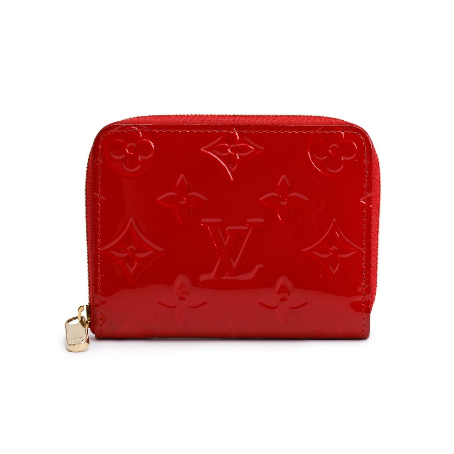 Louis Vuitton 2022 Red Monogram Vernis Leather Zippy Coin Purse