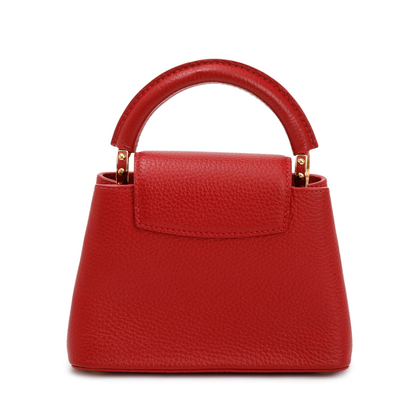 Louis Vuitton 2022 Red Taurillon Leather Capucines Mini