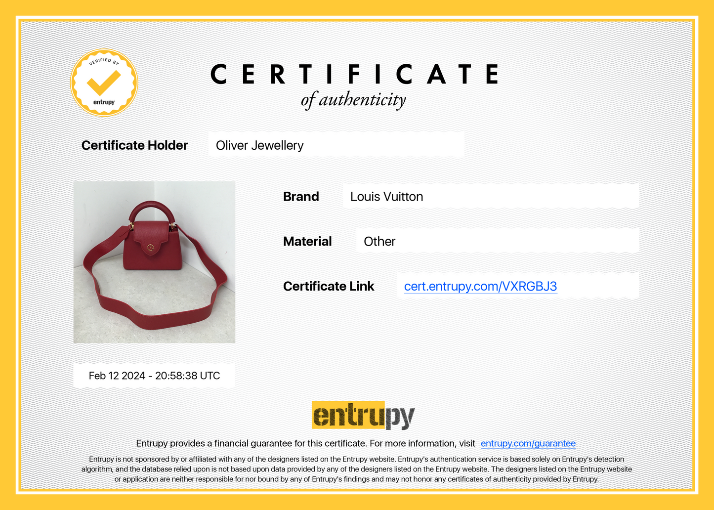 Louis Vuitton 2022 Red Taurillon Leather Capucines Mini